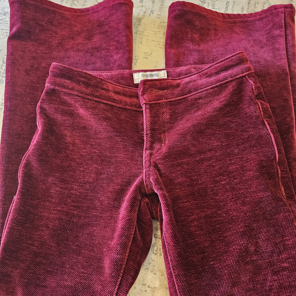 Kids Corduroy Jeans in Vibrant Burgundy